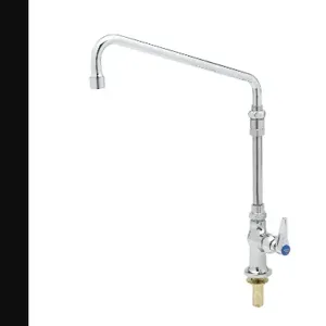 T&S B-0206-02 Single Pantry Faucet, 12 Inch Swing Nozzle, 7-5/8 Inch Extension | AV3MXX