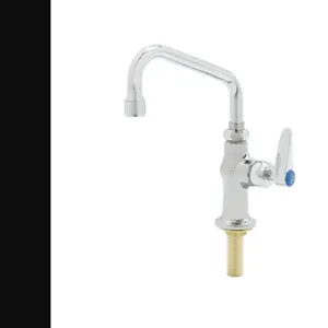 T&S B-0207-CR Single Temp Deck Mt. Faucet, With Cerama Cartridge And 6 Inch Swing Nozzle | AV3MYC