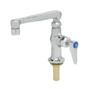 T&S B-0208-CR Single Temp Deck Mt. Faucet, With Cerama Cartridge, 6 Inch Cast Spout | AV3MYG