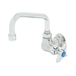 T&S B-0212-F05 Single Temp Faucet, Wall Mount, 6 Inch Swing Nozzle, 0.5 GPM Non-Aerated Outlet | AV3MYU