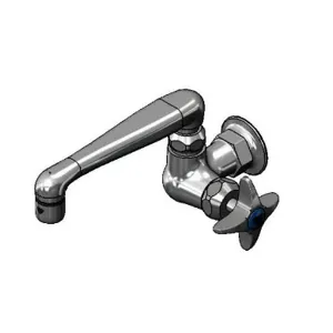 T&S B-0216-CR Single Pantry Faucet, Single Hole Base, Wall Mt., 6 Inch Cast Spout | CE4ZWV