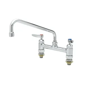 T&S B-0221-CC-CR Faucet, Deck Mount, With Cerama Cartridges, 12 Inch Swing Nozzle And Inlets | AV3MZV