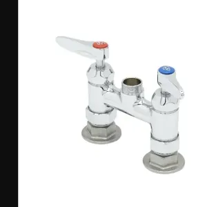 T&S B-0225-CR-LN Faucet, Deck Mt., 4 Inch, Lever Handles And 1/2 Inch NPT Female Inlets | AV3NAP