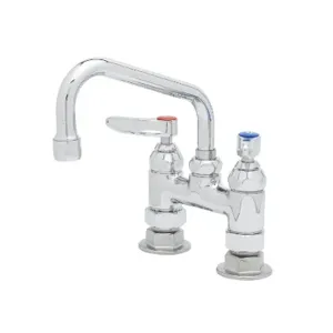 T&S B-0228 Double Pantry Faucet, Deck Mt., 4 Inch Centers, 6 Inch Swing Nozzle | AV3NBE