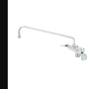 T&S B-0235 Double Pantry Faucet, Wall Mt., Adjustable Centers, 18 Inch Swing Nozzle | AV3NEP