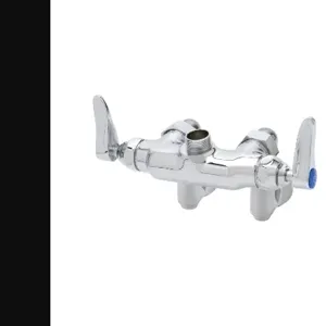 T&S B-0240-LN Double Pantry Swivel Faucet, Wall Mt., Adjustable Centers, Integral Stops | AV3NFG