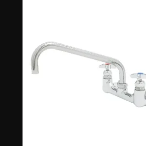 T&S B-0290-CVH Mixing Faucet, 8 Inch Wall Mt, 12 Inch Swing Nozzle, Inlet Elbows, Check Valves | AV3NHX