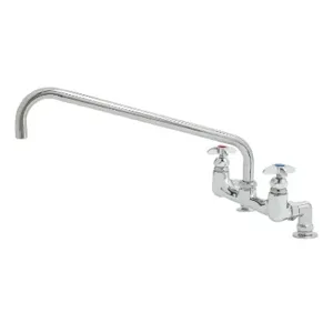 T&S B-0294 Mixing Faucet, 8 Inch Deck Mount, 18 Inch Swing Nozzle, Inlet Flanges | AV3NJH