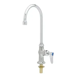 T&S B-0305-CR Single Pantry Faucet, Deck Mt., Cerama Cartridge, Swivel/Rigid Gooseneck | AV3NLC