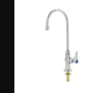 T&S B-0305-QT-WS Single Pantry Faucet, 1/4-Turn Eterna, Lever Handle, Swivel/Rigid Gooseneck | AV3NLH