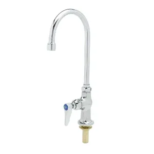 T&S B-0305 Single Pantry Faucet, Deck Mt., Swivel/Rigid Gooseneck, Stream Regulator | AV3NKX