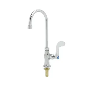 T&S B-0308-04QT-WS Single Temp Deck Mt. Faucet, QT Eterna, Swivel Gooseneck, 1.5 GPM VR Aerator | AV3NLW