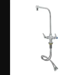 T&S B-0318-03 Mixing Faucet, Single Hole, High-Arc Gooseneck, Lever Handles, 2.2 GPM Aerator | AV3NMR