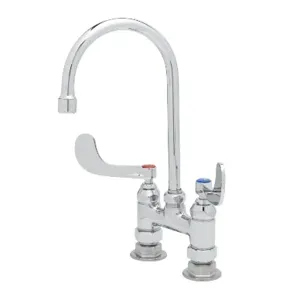 T&S B-0328 Bar Faucet, 4 Inch Deck Mount, With 2.2 GPM Aerator | AV3NPD