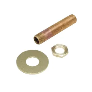 T&S B-0429 Supply Nipple Kit, 3/8 Inch NPT, 3-3/8 Inch Length, Lock Nut And Washer | AV3NUB