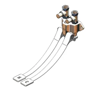 T&S B-0504-LKS Double Pedal Valve, Wall Mt., 1/2 Inch NPT Inlet And Outlet | AV3NWL