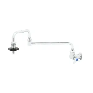 T&S B-0592-CR Pot Filler, Wall Mount, Single Control, Cerama, 18 Inch Double-Joint Nozzle | AV3PAE