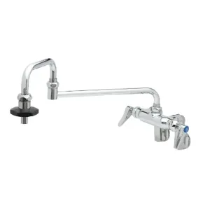 T&S B-0599-CR Double Pantry Faucet, Wall Mount, Adjustable Centers | AV3PAN