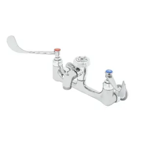 T&S B-0659 Service Sink Faucet, Wall Mt., 8 Inch Centers, Garden Hose Outlet | AV3PCR