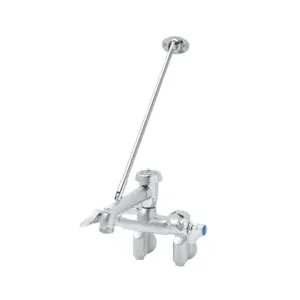 T&S B-0667-RGH Service Sink Faucet, Wall Mt., Adjustable Centers, Wall Brace, Rough | AV3PEE