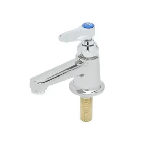 T&S B-0719 Single Temperature Deck Mt. Faucet, Lever Handle, Cold Index, 1/2 Inch NPSM Shank | AV3PJQ