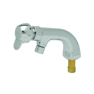 T&S B-0805-PA Single Temp Metering Faucet, Pivot Action Metering, 1/2 Inch NPSM Male Shank | AV3PKP