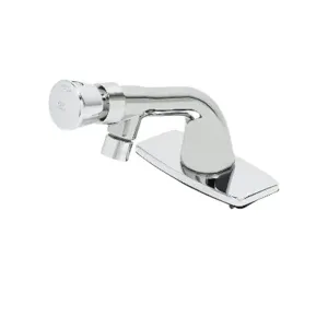 T&S B-0805-VR-VF05 Metering Faucet, Single Temp, Push-Button Cap, VR Deckplate | AV3PKV