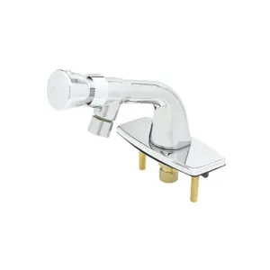 T&S B-0805-VR Metering Faucet, Single Temp, Push-Button Cap, VR Deckplate | AV3PKR