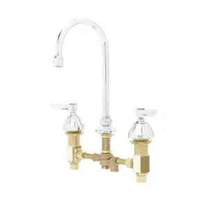 T&S B-0850-PV Medical Faucet, Concealed Body, Deck Mt., 8 Inch Centers, Pedal Valve Inlet | AV3PMK