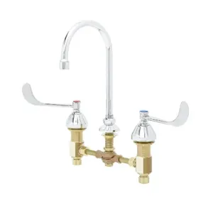 T&S B-0867 Medical Faucet, Concealed Body, 8 Inch Centers, 6 Inch Wrist Handles, Aerator | AV3PNC