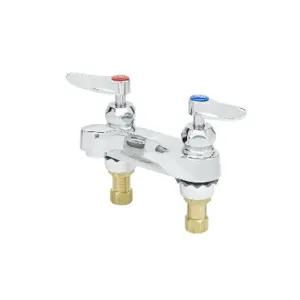 T&S B-0871-CR-LF05 Centerset Mixing Faucet, 4 Inch, Ceramic Cartridges, Laminar Flow Outlet | AV3PNQ