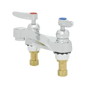 T&S B-0871-CR-VRS Centerset Faucet, 4 Inch, QT Ceramas, 2.2 GPM Aerator | AV3PNR