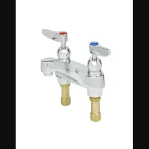 T&S B-0871-CR-WS Centerset Mixing Faucet, 4 Inch, Ceramic Cartridges, 1.5 GPM Aerator | AV3PNT