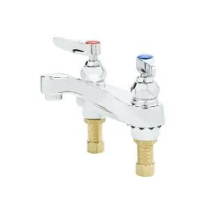 T&S B-0871-F12 Lavatory Faucet, Deck Mt., 4 Inch Centers, 1.2 GPM Aerator And Lever Handles | AV3PNV