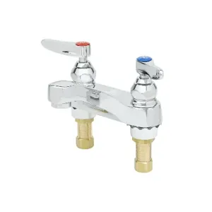 T&S B-0871-VRS Lavatory Faucet, Deck Mt., 4 Inch Centers, Aerator, 1/2 Inch NPSM Male Shanks | AV3PPA