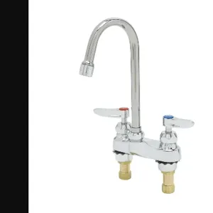 T&S B-0874-05CR-VRS Centerset Faucet, 4 Inch, Gooseneck, Ceramas, With VR Screws | AV3PPG