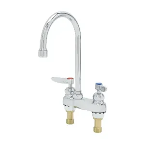 T&S B-0874-122X-CR Lavatory Faucet, 4 Inch, Deck Mt, Ceramas, Stream Regulator | AV3PPH