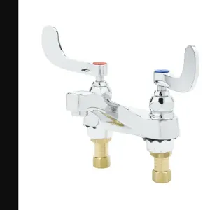 T&S B-0890-F05 Lavatory Faucet, Deck Mt., 0.5 GPM Spray Device, 4 Inch Wrist Action Handles | AV3PPW