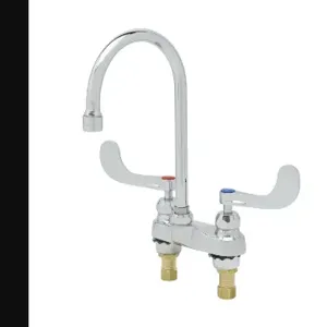 T&S B-0892-133XCRWS Centerset Faucet, Ceramas, Swivel Gooseneck, 1.5 GPM Aerator | AV3PQY