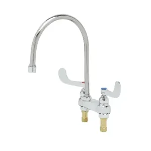 T&S B-0892-135X Centerset Faucet, 4 Inch, Swivel Gooseneck, With 2.2 GPM Laminar Outlet, Eternas | AV3PQZ