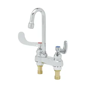 T&S B-0892-F12 Lavatory Faucet, Deck Mt., Swivel/Rigid Gooseneck | AV3PRJ