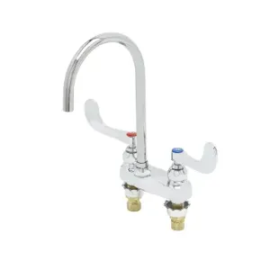 T&S B-0892-QT-133XP Centerset Faucet, 4 Inch, Qtr-Turn SC Eternas, 133XP Gooseneck | AV3PRR