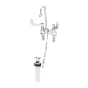 T&S B-0893 Medical Faucet, Deck Mt, Swivel/Rigid Gooseneck, Aerator | AV3PTD