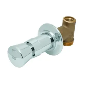 T&S B-1029-UCP Concealed Straight Valve, Metering, Vandal Resistant, Union Coupling Inlets | AV3PWE