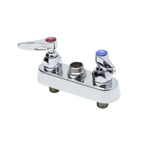 T&S B-1110-LN Workboard Faucet, Deck Mt., 4 Inch Centers, Lever Handles, Less Nozzle | AV3PXV