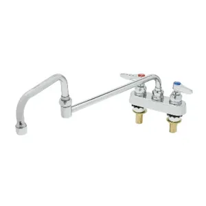 T&S B-1131-XS Workboard Faucet, Deck Mt., 4 Inch Center, 18 Inch Double Joint Nozzle | AV3QBY