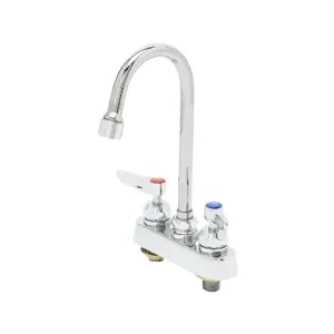 T&S B-1141-2-V22-CR Workboard Faucet, Deck Mt., 4 Inch, Ceramas, Gooseneck | CE4ZZL