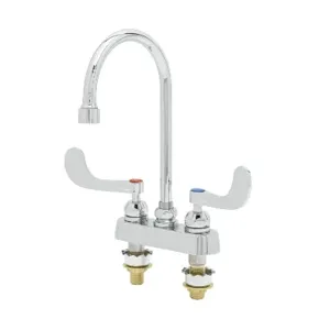 T&S B-1141-2W4V12CR Workboard Faucet, Deck Mt., 4 Inch, Ceramas, 1.2 GPM VR Aerator | AV3QCT