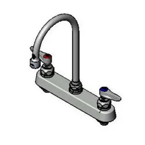 T&S B-1142-VF05 Workboard Faucet, 8 Inch Deck Mt., 6 Inch Swivel GN, 0.5 GPM VR Outlet | CE4ZZT