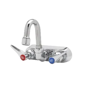 T&S B-1146-01-WS Workboard Faucet, Wall Mt., 4 Inch Centers, 131X Swivel Gooseneck | AV3QDG